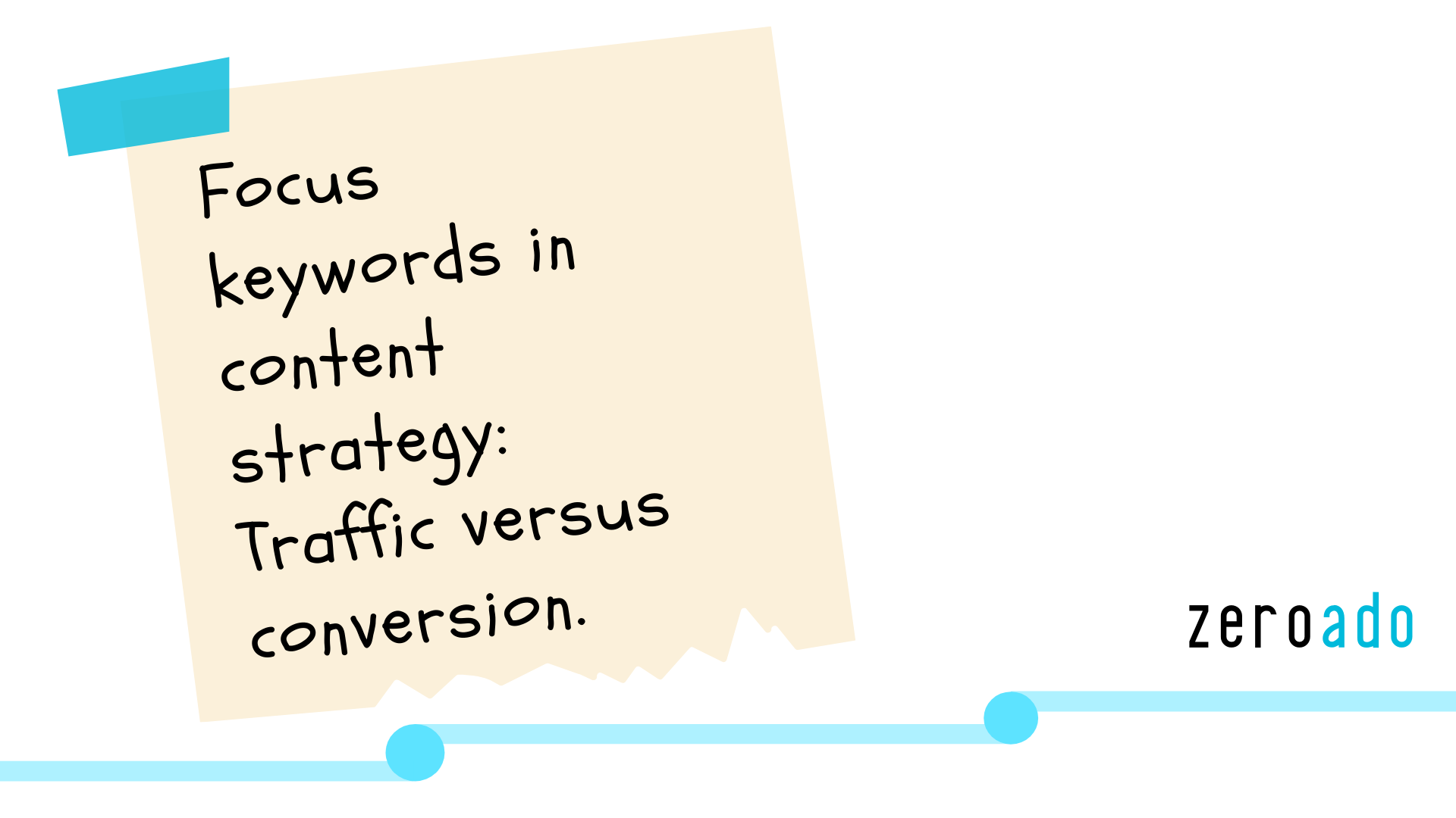 Focus keywords in content strategy - Traffic versus conversion. - ZeroAdo